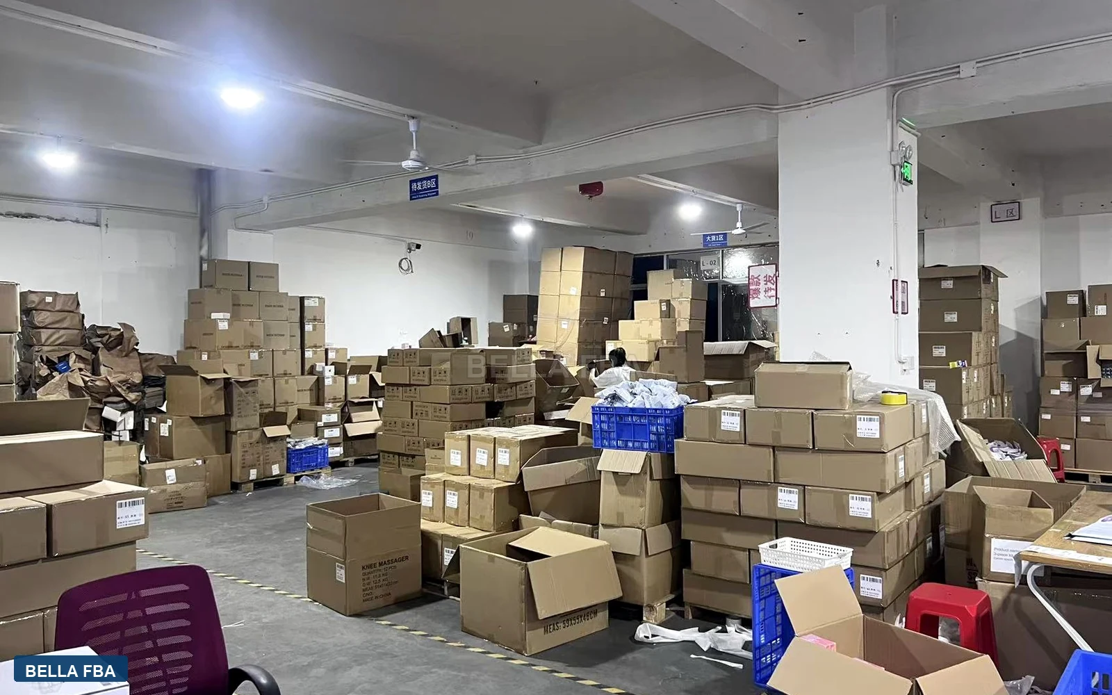 Real Bella FBA China warehouse fulfillment operation